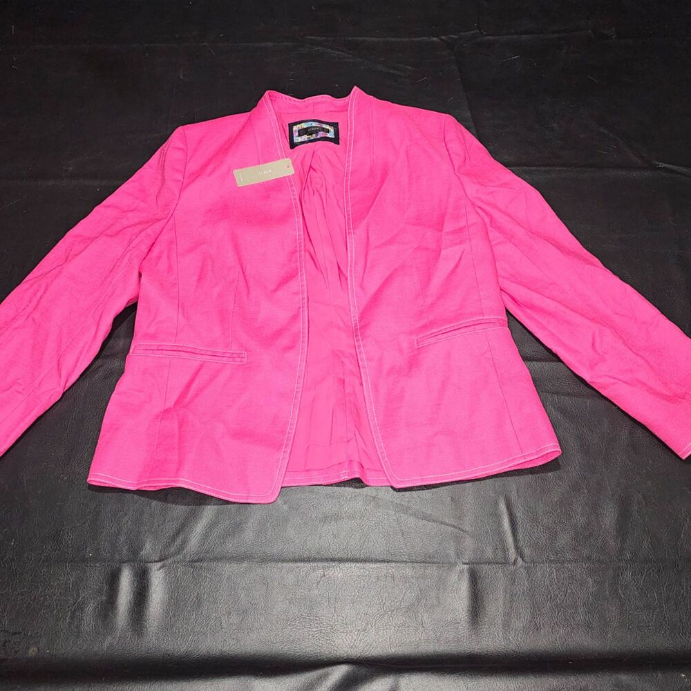 J. Crew Pink Tailored Blazer Structured Suit Jacket
